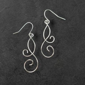 Earrings - Swirls Collection - Wire Twisted Spirals