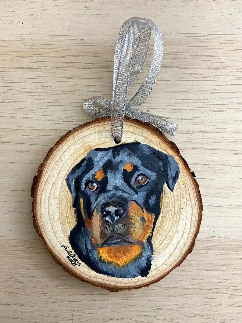 Personalised Pet Portrait wooden Hangings oil portrait pet portrait Valentines Day Mothers Day image 3