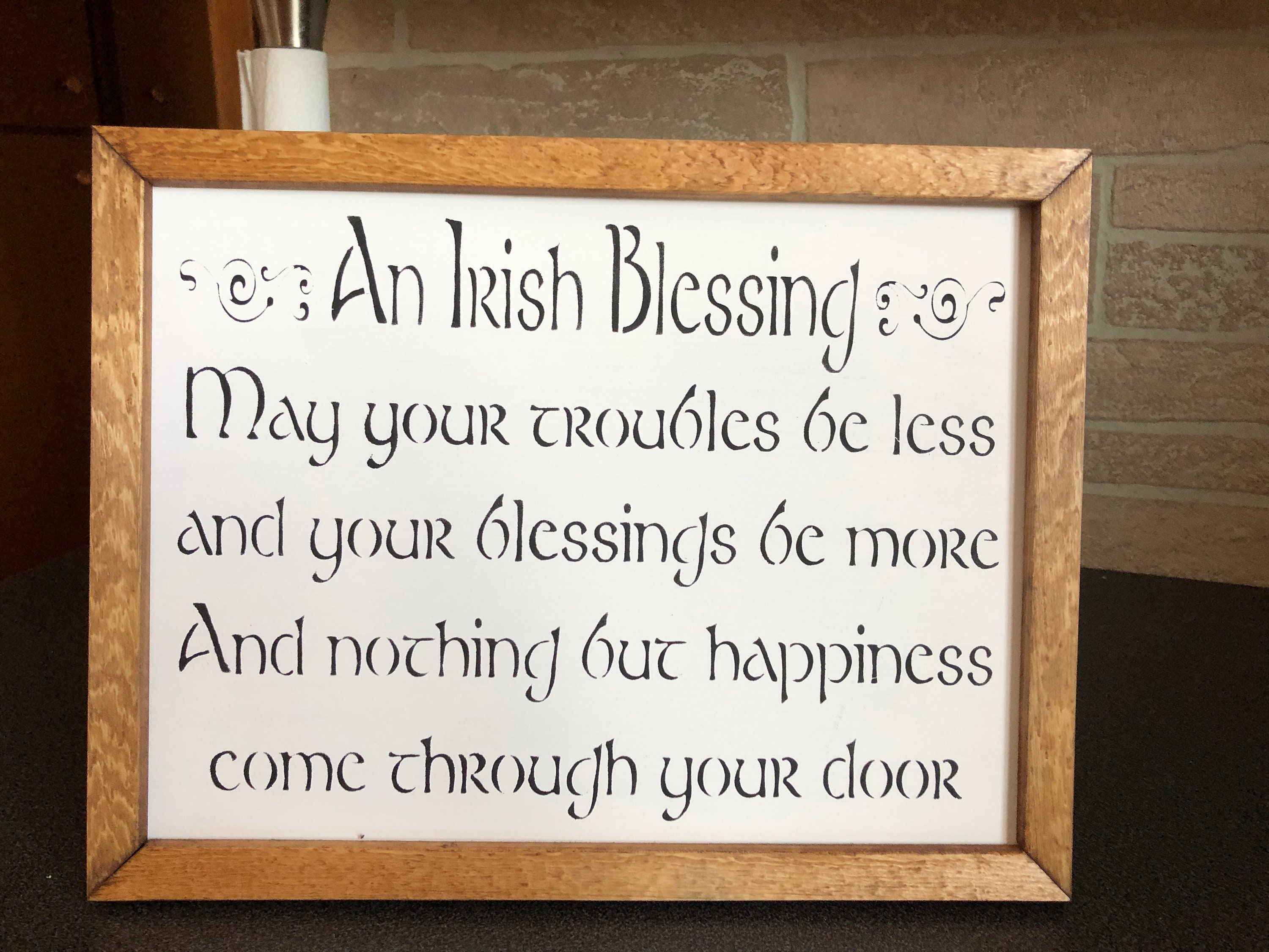 An Irish Blessing Sign May Your Troubles Be Less And Your -  Portugal