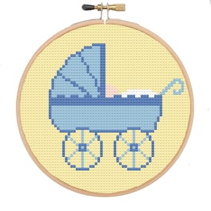 Needlepoint Kit, needlepoint stitch New Baby Christmas Ornament pattern digital pattern PDF