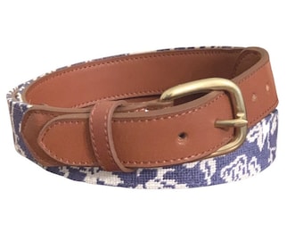 Needlepoint Belt Paisley needlepoint design