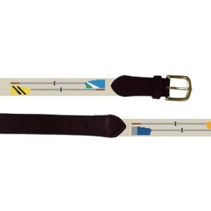 Needlepoint Belt- Custom Oar Belt Made to order....initials will be included, stitch time 7-8 weeks, free priority shipping