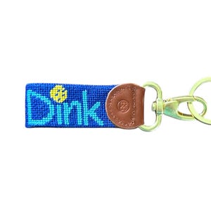 Pickleball Needlepoint Key Fob – Hand-Stitched & Court-Ready!