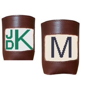 Needlepoint can cooler Stitch Kit  PDF - Insertable Needlepoint can cooler Pattern, 18 Mesh Digital Download,DIY Stitching Chart