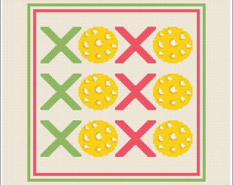 Stitch kit - Sport Pickleball Needlepoint Pillow Chart - 13 Count Needlepoint Design Printable Downloadable 12"x12"