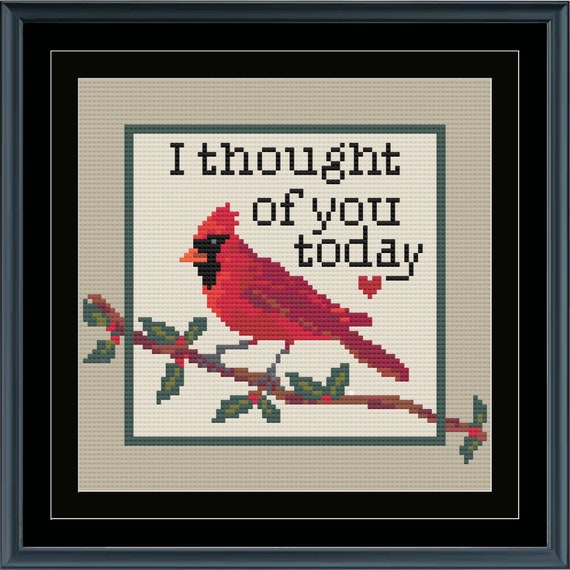 Cardinal Ornament Kit, Needlepoint Canvases & Threads