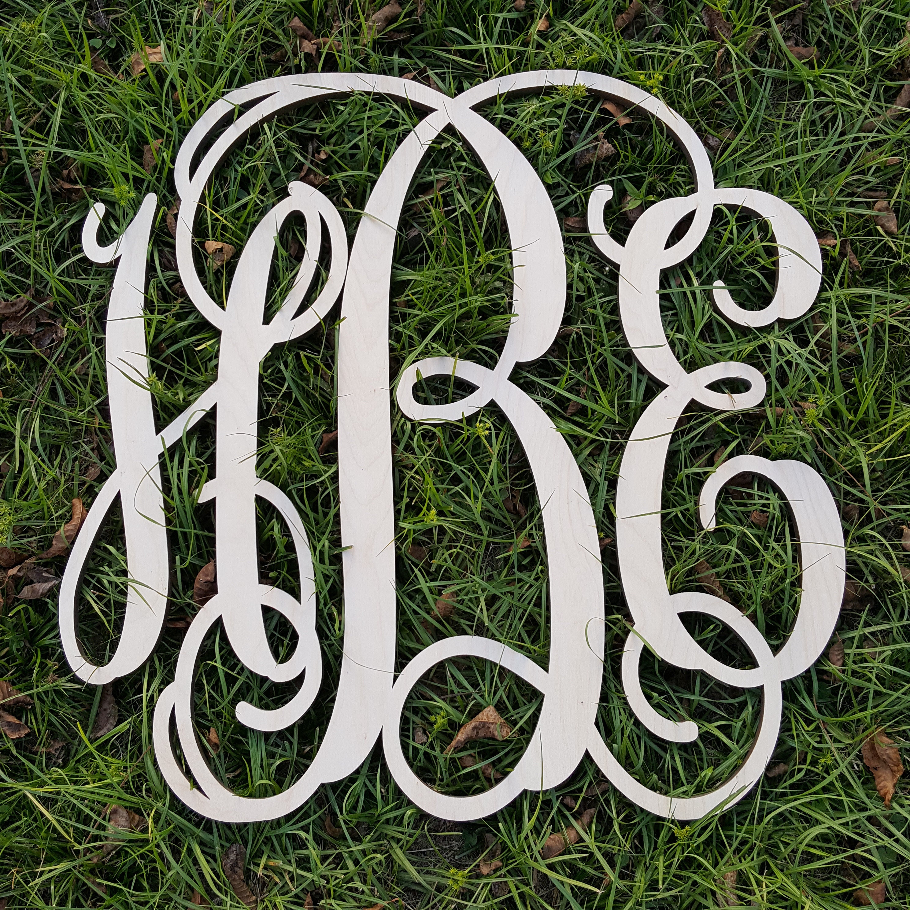 Free Fast Shipping Wooden Monogram Wall Hanging Wooden Monogram