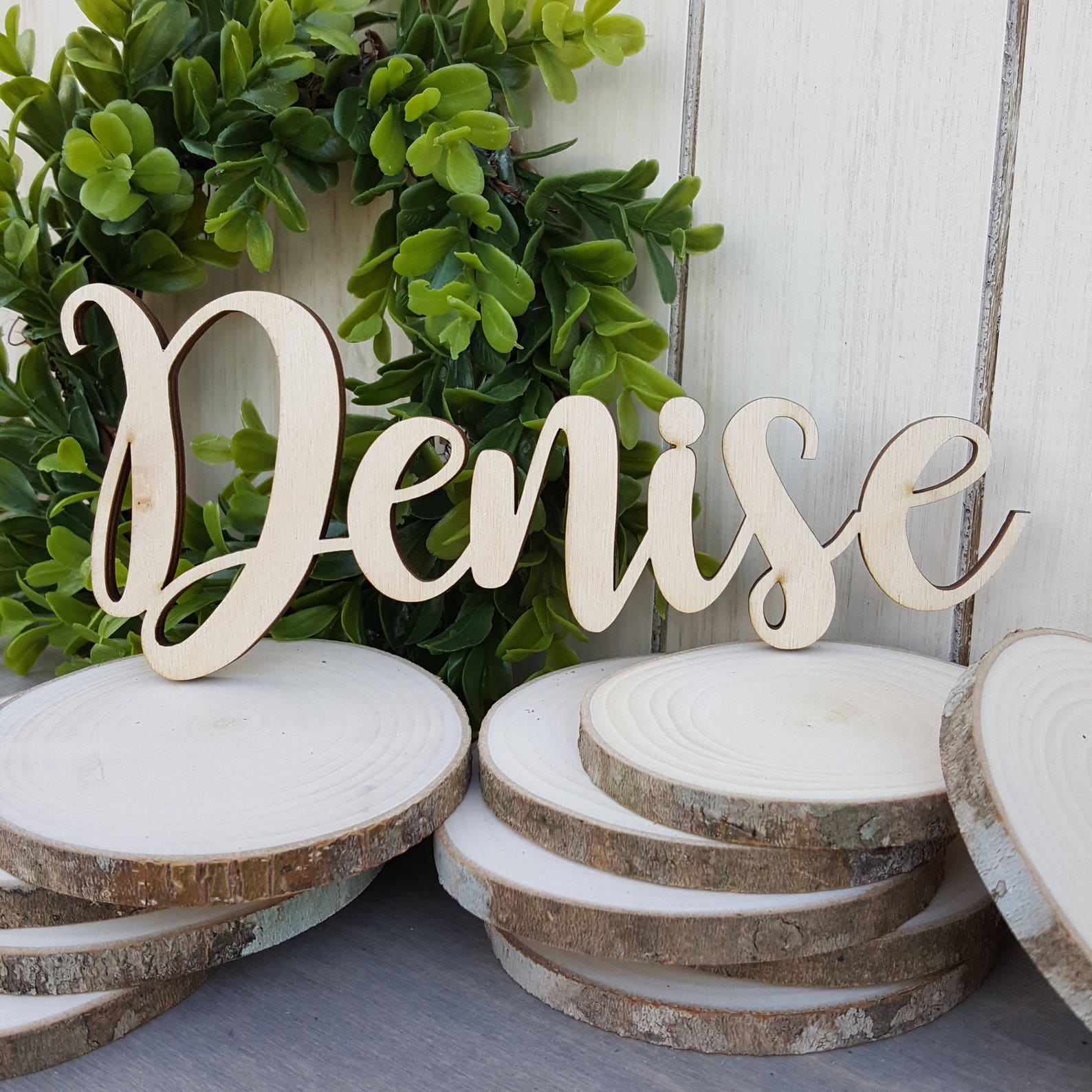 UNPAINTED Wooden Name Sign Wooden Word Name Wall Hanging Etsy