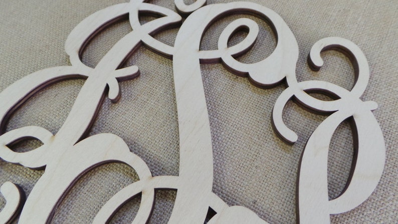 Wooden Monogram Unpainted Wood Letters Homecoming Mum - Etsy