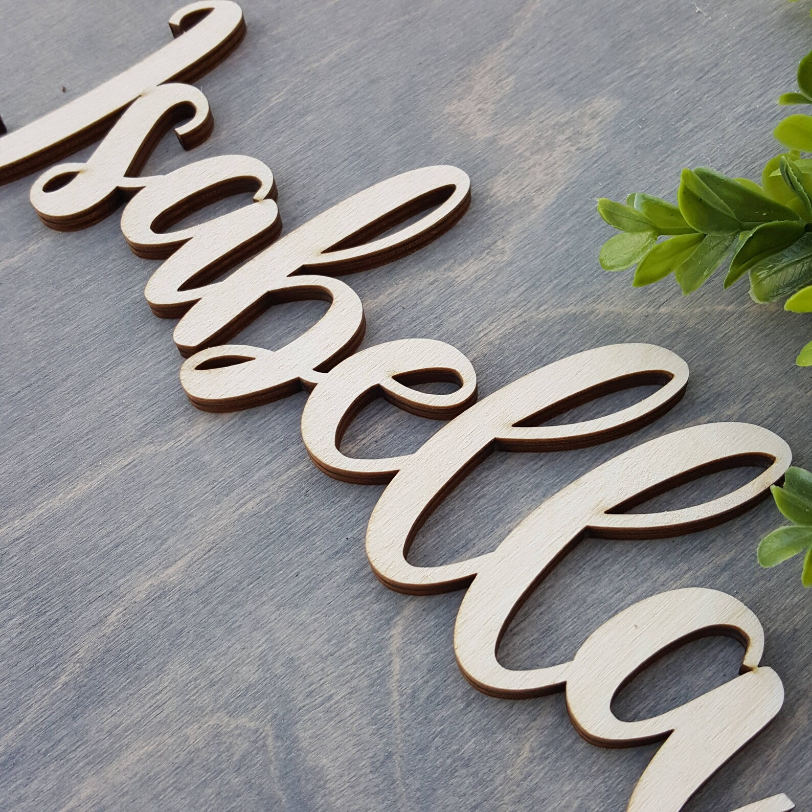 UNPAINTED Wooden Name Wall Hanging Wooden Word Name Sign Etsy