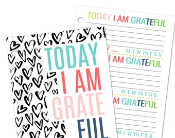 Printable Gratitude Journal | Digital Notebook | 3 Sizes | Digital Download Only