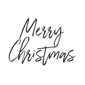 8 Sobreposições de Texto de Feliz Natal | PNG Clip Art | Fonte de Script de Caligrafia Moderna