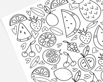 Download Food Coloring Page Etsy
