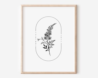 Birth Flower Printables