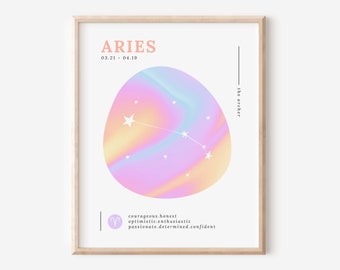 Aries Zodiac | Aura Brights Printable