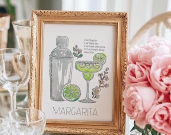 Margarita Cocktail Paint Kit | Just Add Water Art Kit for Paint Night Bachelorette Party
