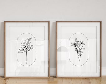 Birth Flower Prints