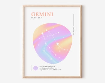 Gemini Zodiac | Aura Brights Printable