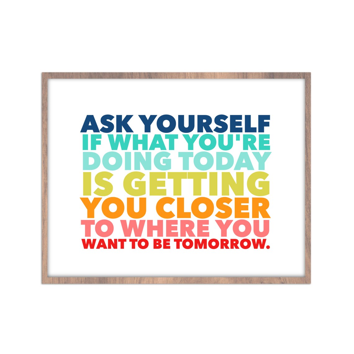 Ask Yourself If What You're Doing Today is Getting You - Etsy