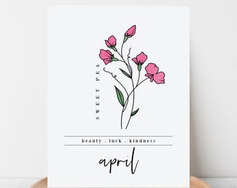 Birth Flower Printables
