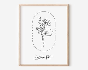 Birth Flower Prints