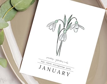 Birth Flower Printables