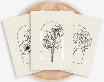 You Pick the Flower | Floral Unframed Art Print | 43 Options Cottagecore Garden Antique Style Illustrations