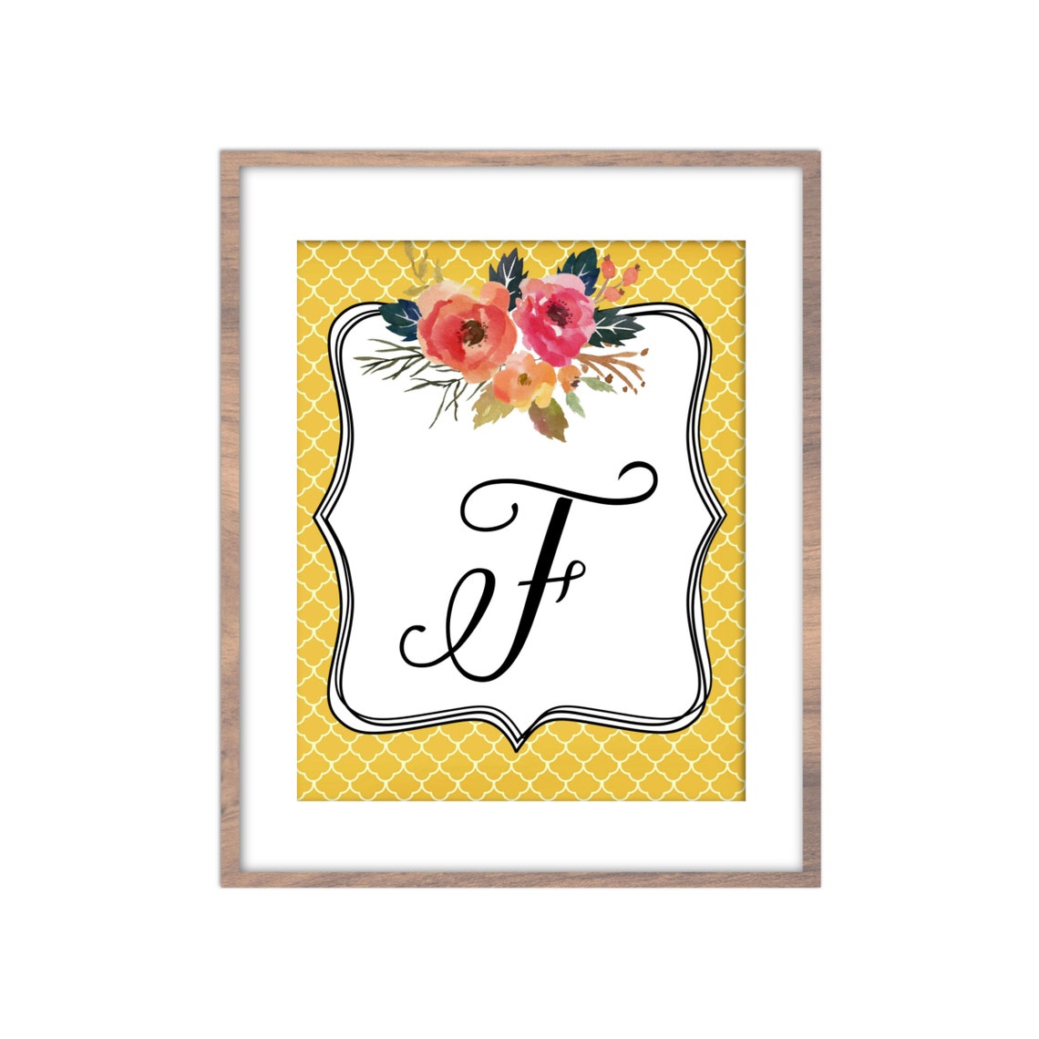 Letter F Fall Autumn Digital Printable | Etsy