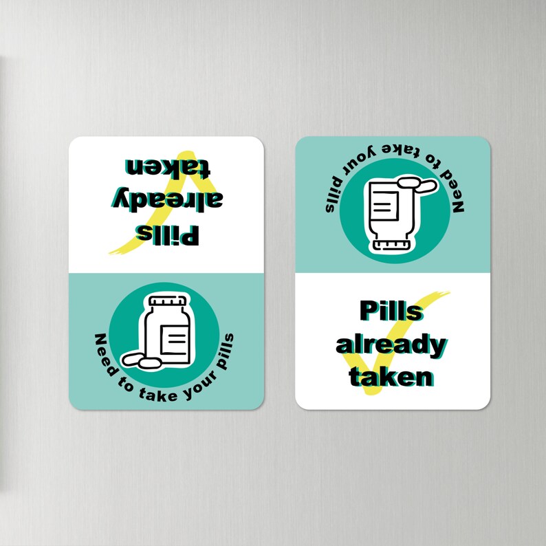 Take Your Pills Reminder 3X4 Inches Etsy