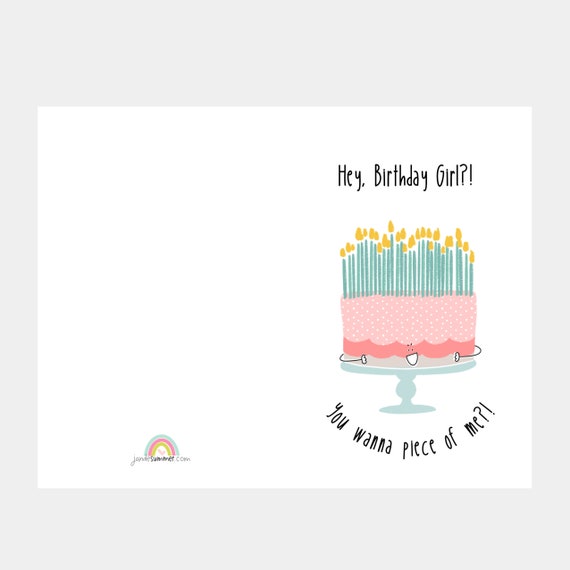 Hey Girl Birthday Card