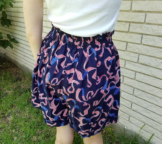 Buy Vintage High Waisted Cool Cotton Mom Shorts W Elastic