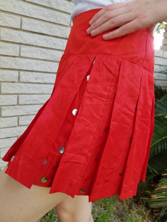 Vintage pleated skirt with built in bloomers cost… - image 4