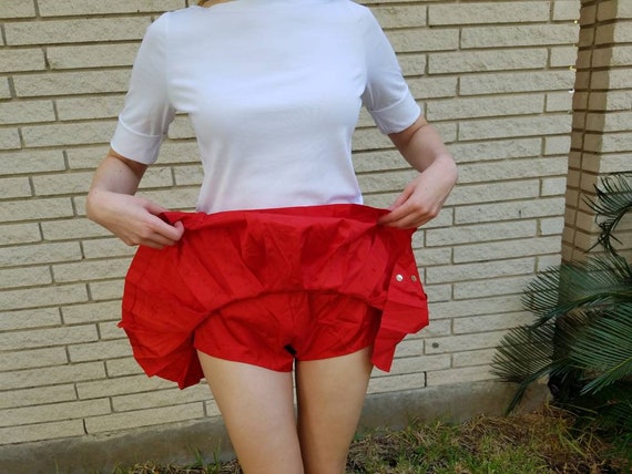 Vintage pleated skirt with built in bloomers cost… - image 9