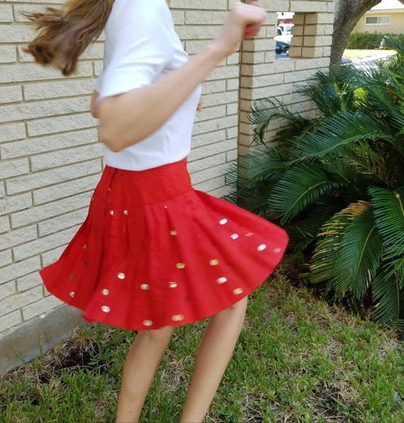 Vintage pleated skirt with built in bloomers cost… - image 1