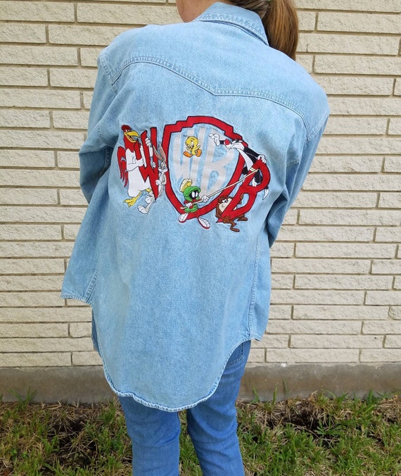 bugs bunny denim shirt