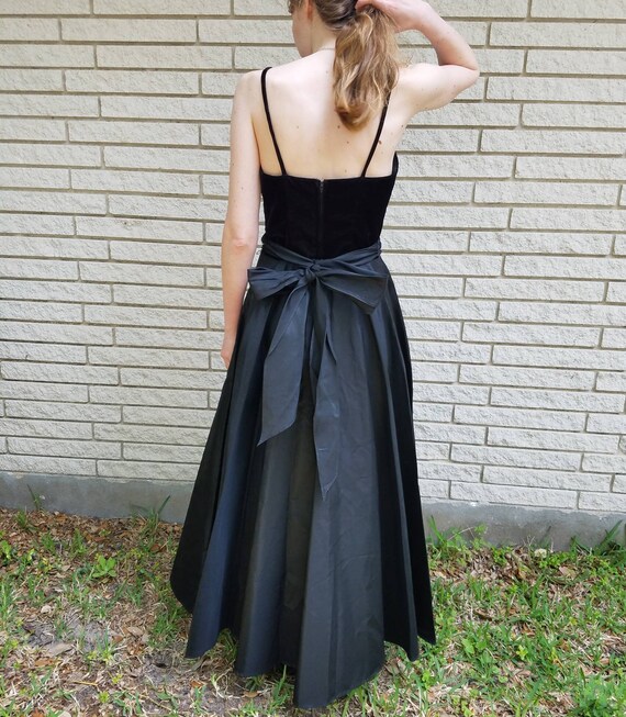 velvet top dress