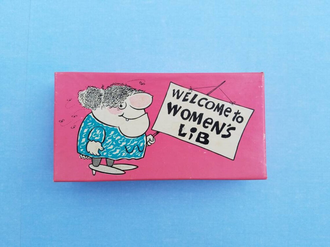 Bizarre Vintage Joke on Women's Lib Movement Misogynist Caricature of a