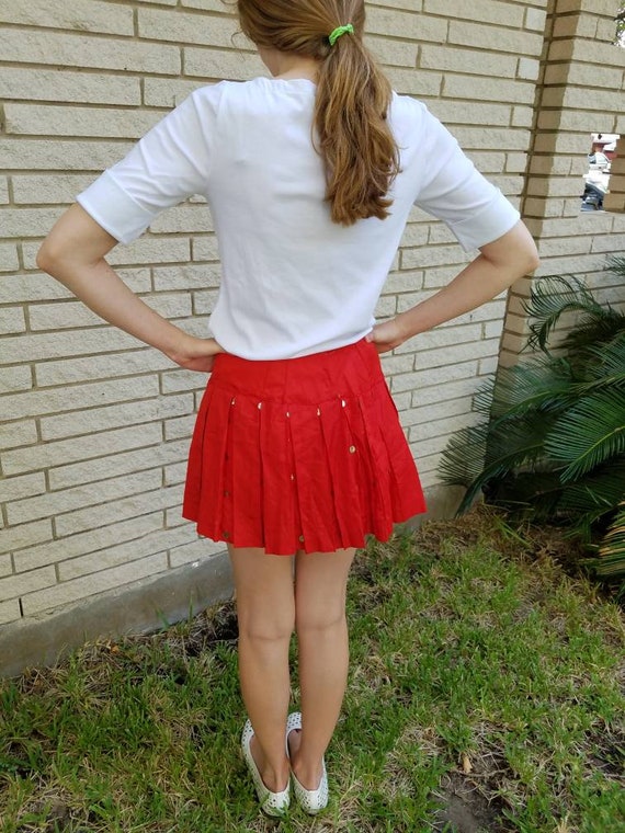 Vintage pleated skirt with built in bloomers cost… - image 8