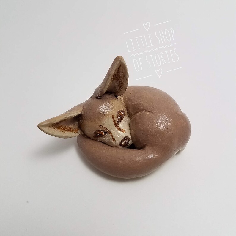 Fox Clay Sculpture Etsy