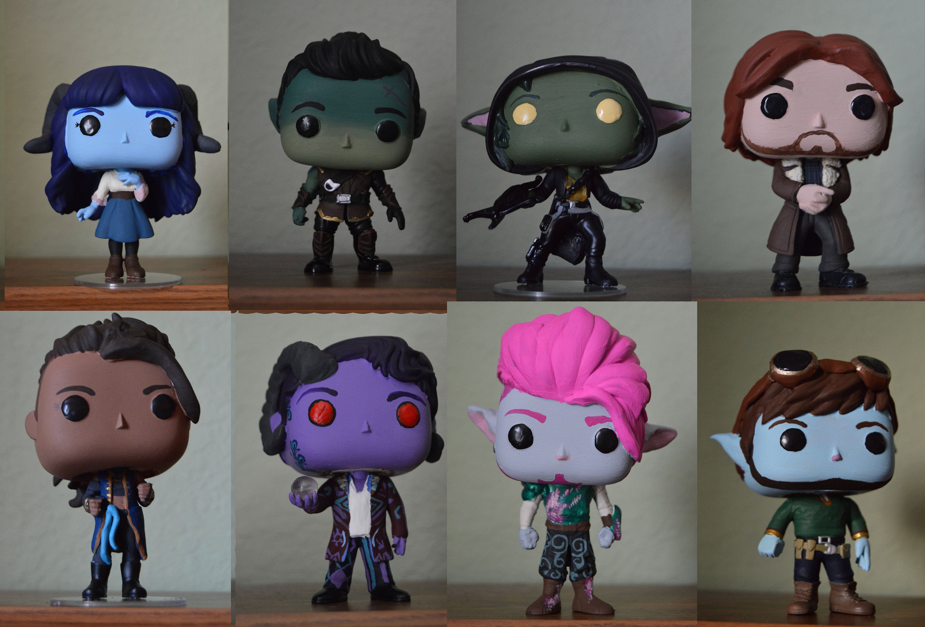 Mighty Nein From Critical Custom Pop Vinyl Figures - Etsy
