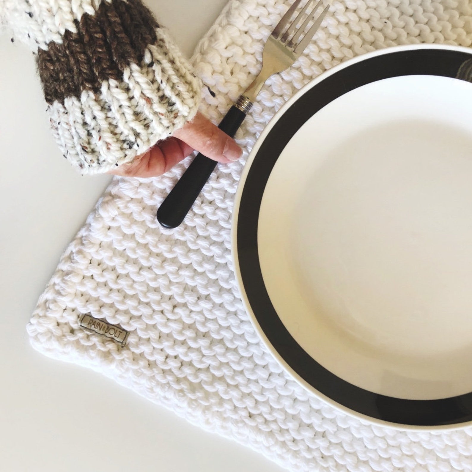 KNITTING PATTERN /Cotton Placemat / organic placemats / knit Etsy