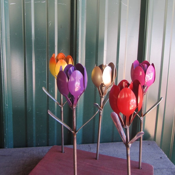 Painted Spoon Flowers (Roses/Tulip)