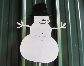 Snowman Garden Stake