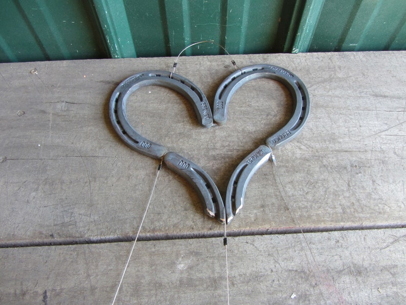 Horseshoe Heart Horse Wind Chime Etsy