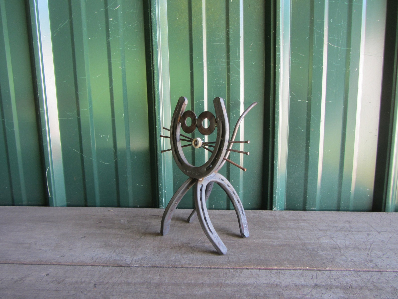 Horseshoe cat standing Etsy