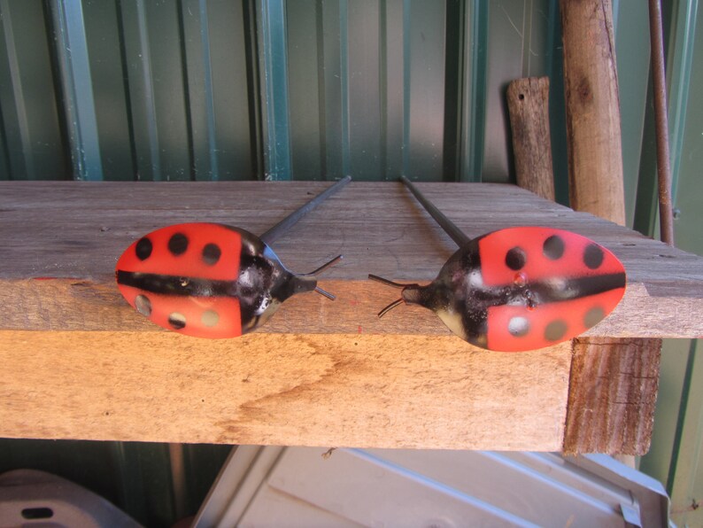 Ladybug Garden Stakes pair image 4