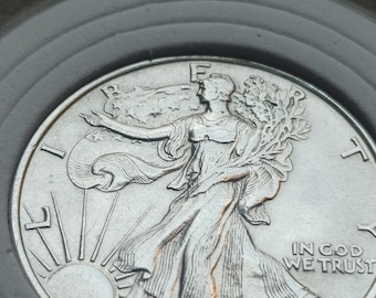 1943年 P ウォーキングリバティ　極美 ヴィンテージ 1943-P 米国ウォーキング リバティ シルバー ハーフ ドル