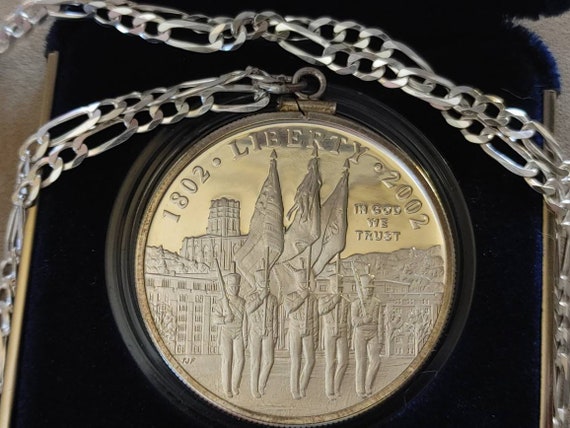 2002-W US Mint West Point Academy Commem UNCIRC Silver Dollar with Box & COA 