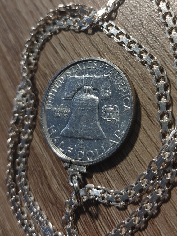 Silver near mint 1960 Benjamin Franklin Liberty B… - image 4