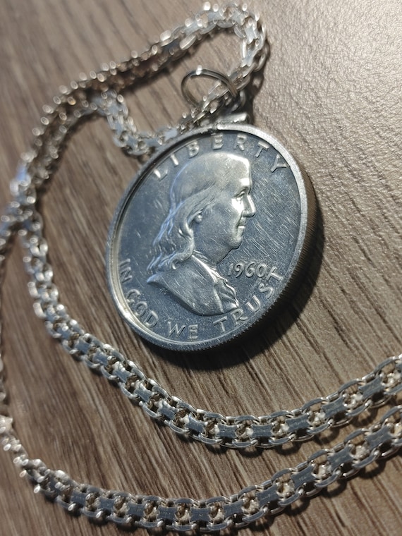 Silver near mint 1960 Benjamin Franklin Liberty B… - image 3